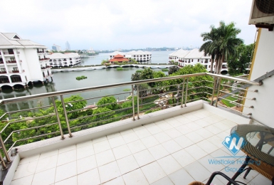 Lakeview apartment with nice balcony for rent in Tay Ho